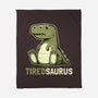 Tiredsaurus-none fleece blanket-eduely