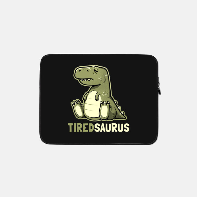 Tiredsaurus-none zippered laptop sleeve-eduely