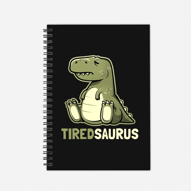 Tiredsaurus-none dot grid notebook-eduely