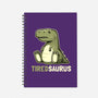 Tiredsaurus-none dot grid notebook-eduely