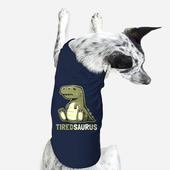 Tiredsaurus-dog basic pet tank-eduely