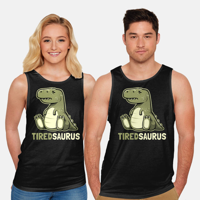 Tiredsaurus-unisex basic tank-eduely