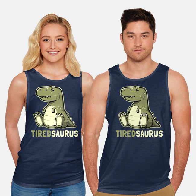 Tiredsaurus-unisex basic tank-eduely