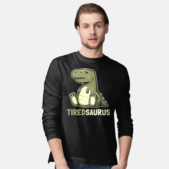 Tiredsaurus-mens long sleeved tee-eduely