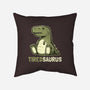 Tiredsaurus-none removable cover w insert throw pillow-eduely