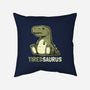 Tiredsaurus-none removable cover w insert throw pillow-eduely