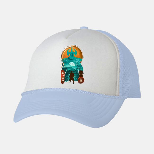 Crucible Axe Ukiyo-unisex trucker hat-hirolabs