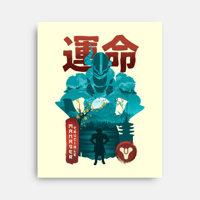 Lord Shaxx Ukiyo-none stretched canvas-hirolabs