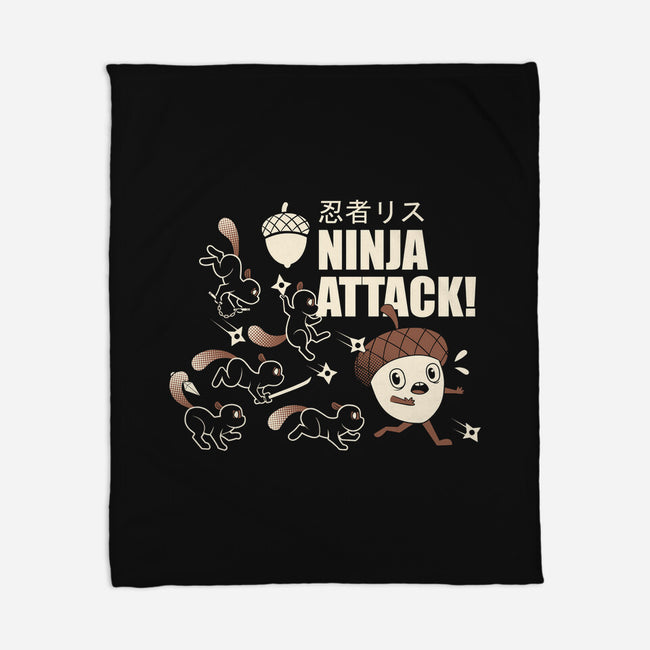 Ninja Attack-none fleece blanket-tobefonseca