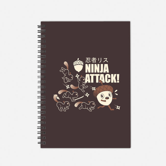 Ninja Attack-none dot grid notebook-tobefonseca