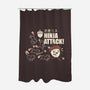 Ninja Attack-none polyester shower curtain-tobefonseca