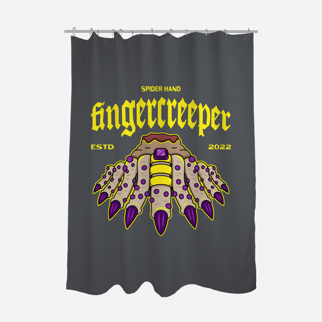 Fingercreeper-none polyester shower curtain-Logozaste