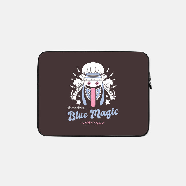 Quina Blue Magic-none zippered laptop sleeve-Logozaste