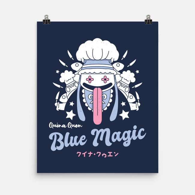 Quina Blue Magic-none matte poster-Logozaste