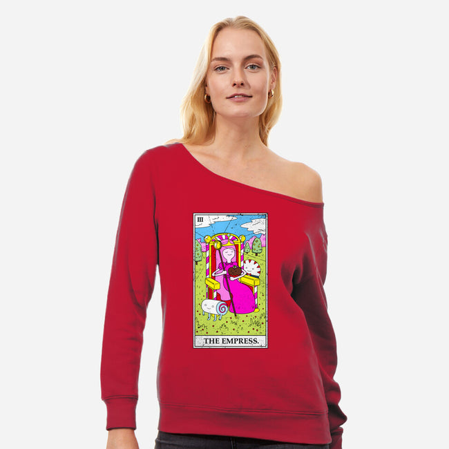 The Empress-womens off shoulder sweatshirt-drbutler