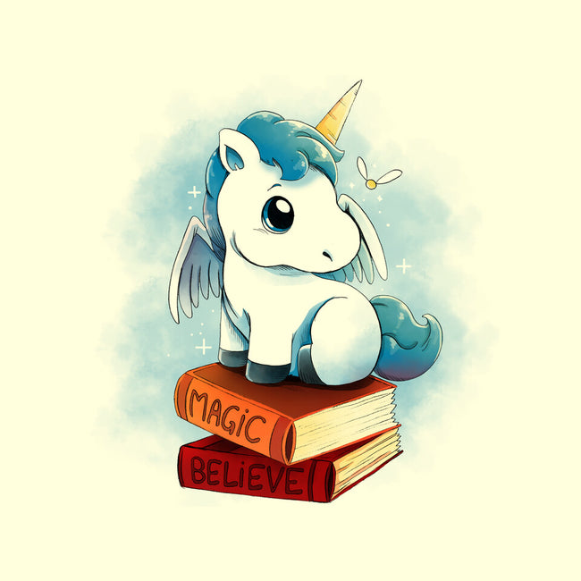 Unicorns And Books-none stretched canvas-Vallina84