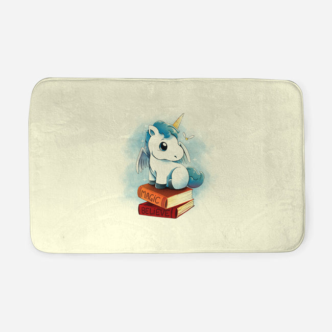 Unicorns And Books-none memory foam bath mat-Vallina84