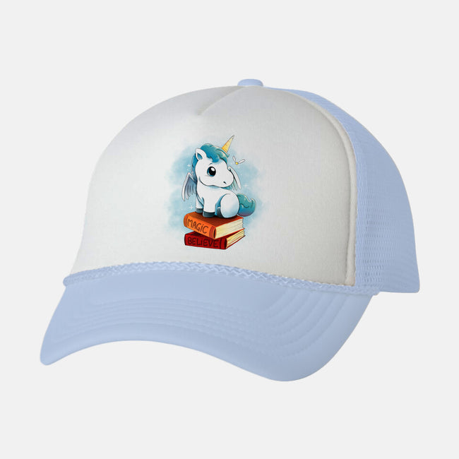 Unicorns And Books-unisex trucker hat-Vallina84