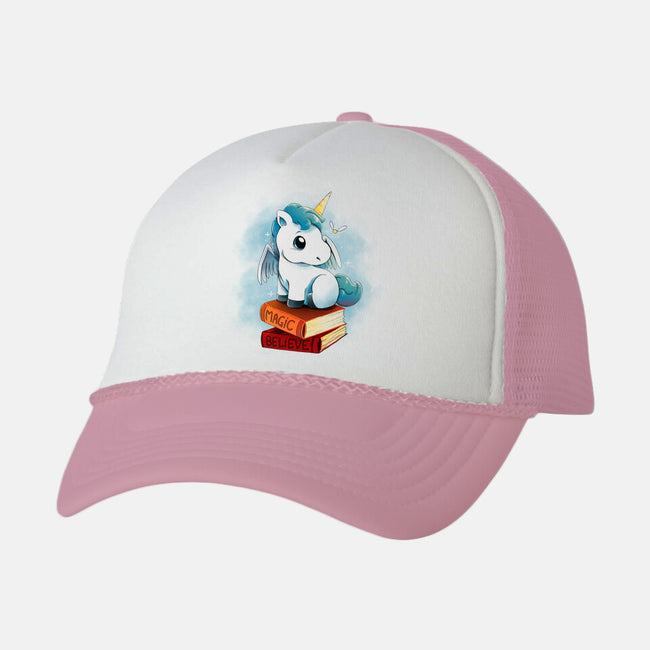 Unicorns And Books-unisex trucker hat-Vallina84