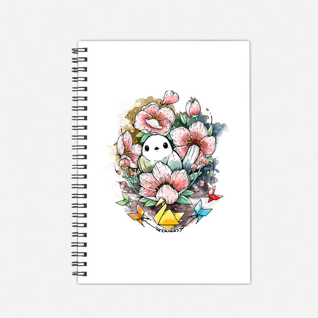 Cherry Blossom-none dot grid notebook-Vallina84