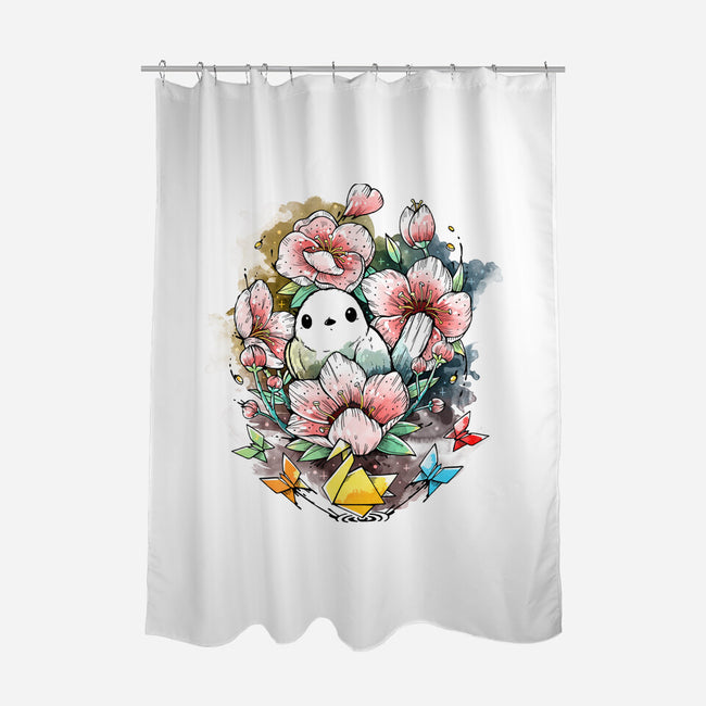 Cherry Blossom-none polyester shower curtain-Vallina84