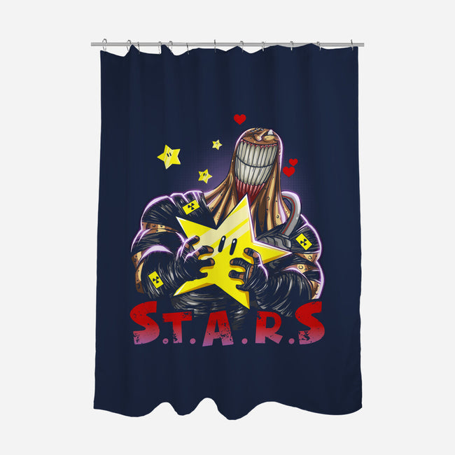 My Dear Stars-none polyester shower curtain-Diego Oliver