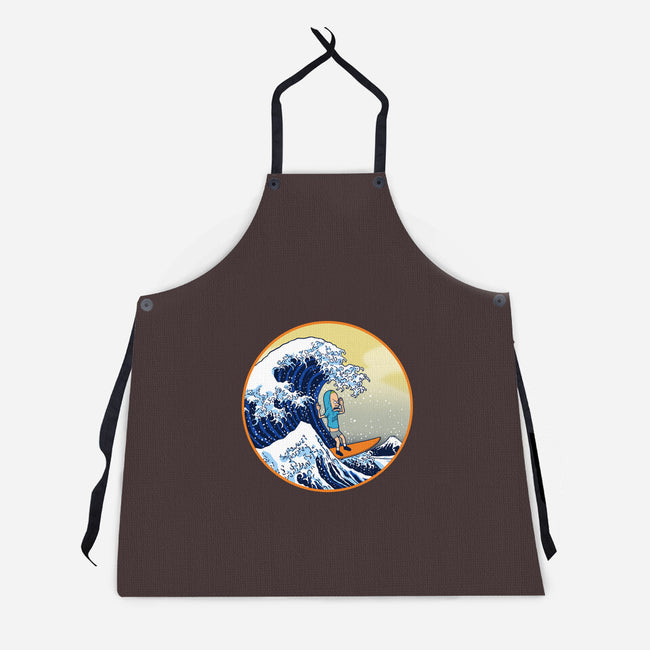 The Great Cornholio Off Kanagawa-unisex kitchen apron-Boggs Nicolas