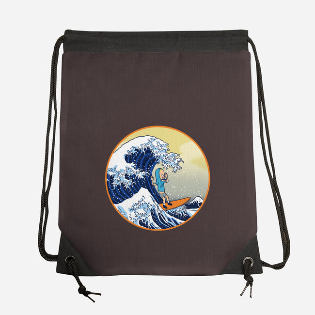 The Great Cornholio Off Kanagawa-none drawstring bag-Boggs Nicolas