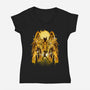 Pegasus Gold-womens v-neck tee-hypertwenty