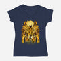 Pegasus Gold-womens v-neck tee-hypertwenty