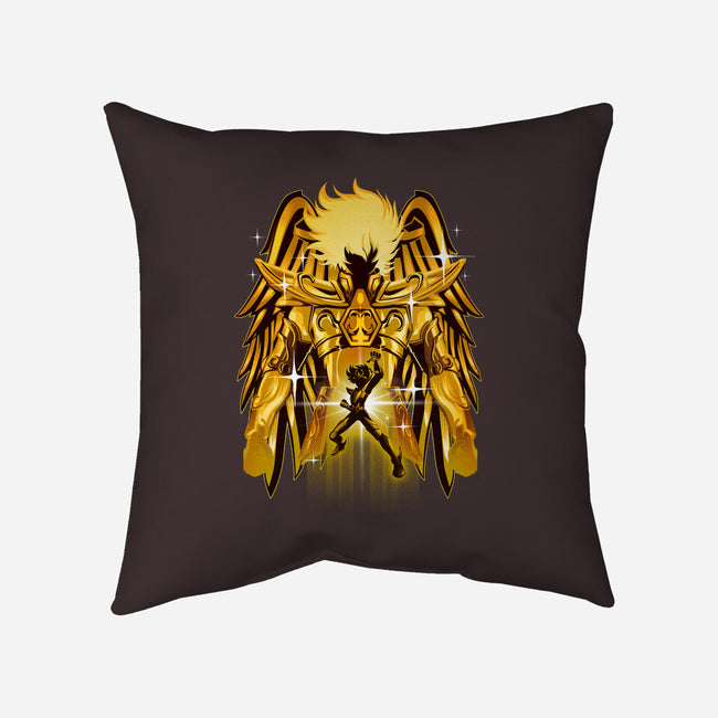 Pegasus Gold-none removable cover w insert throw pillow-hypertwenty