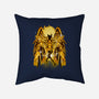 Pegasus Gold-none removable cover throw pillow-hypertwenty