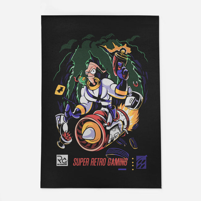 Space Worm Hunter-none indoor rug-Nihon Bunka