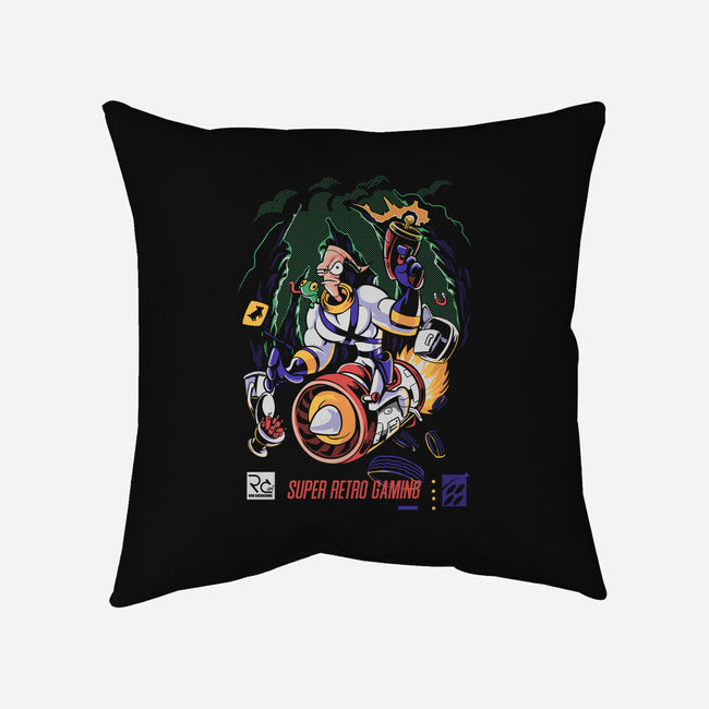 Space Worm Hunter-none removable cover w insert throw pillow-Nihon Bunka
