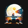 Gaming Moon Beach-none removable cover w insert throw pillow-Vallina84