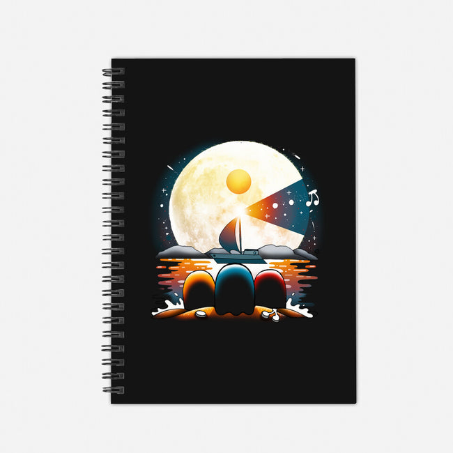 Gaming Moon Beach-none dot grid notebook-Vallina84