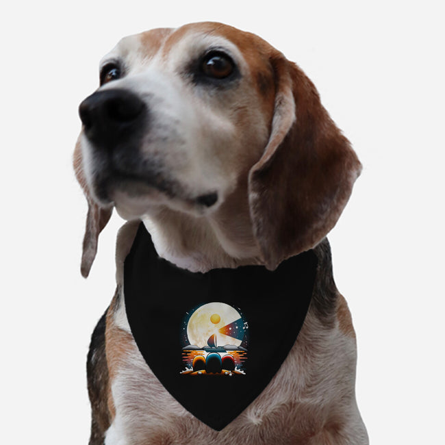 Gaming Moon Beach-dog adjustable pet collar-Vallina84