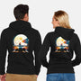 Gaming Moon Beach-unisex zip-up sweatshirt-Vallina84
