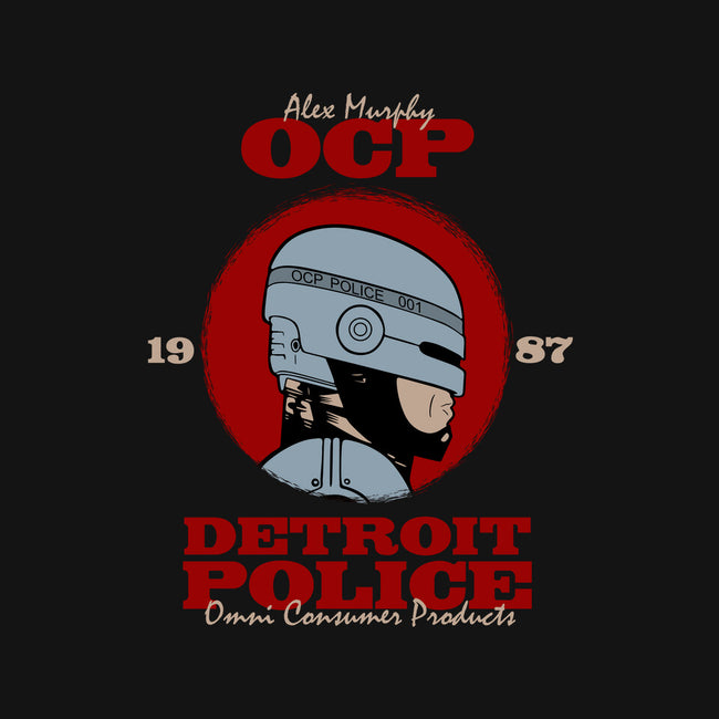 Detroit Police-none removable cover w insert throw pillow-Melonseta