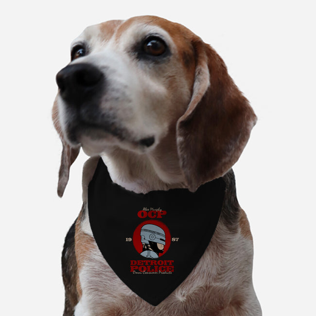 Detroit Police-dog adjustable pet collar-Melonseta