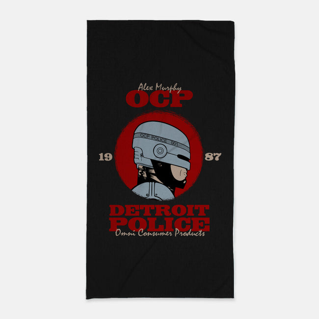 Detroit Police-none beach towel-Melonseta