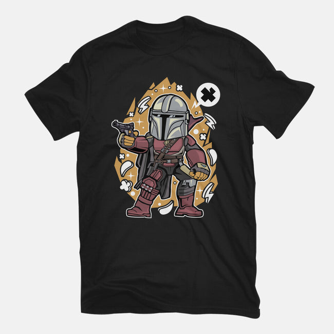 Bounty Hunter Cartoon-unisex basic tee-ElMattew