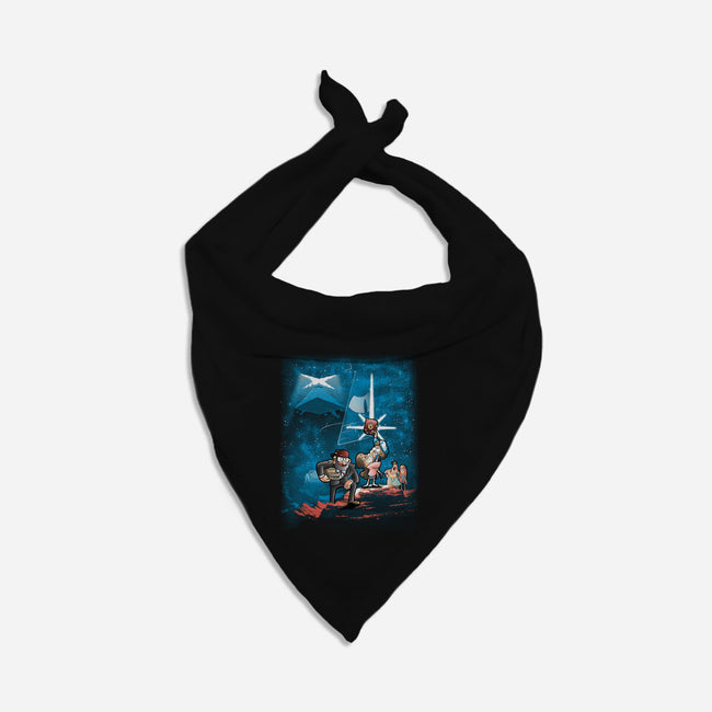 Gravity Wars-dog bandana pet collar-trheewood