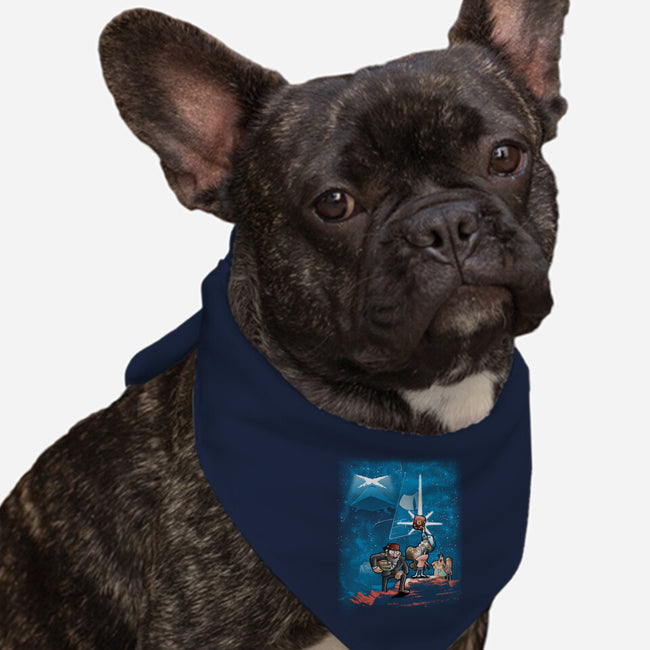 Gravity Wars-dog bandana pet collar-trheewood