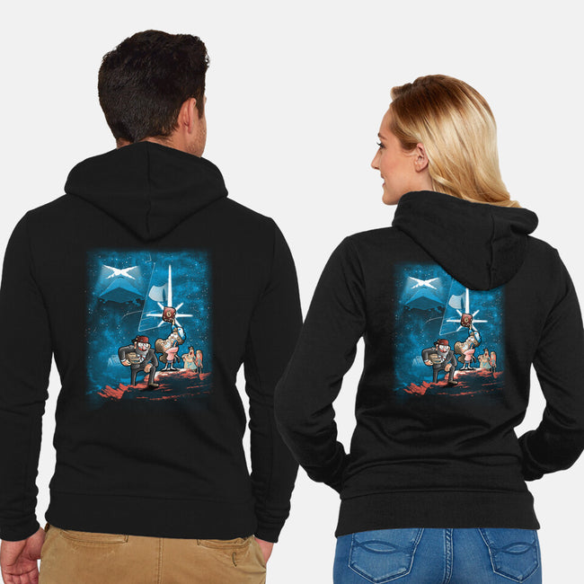 Gravity Wars-unisex zip-up sweatshirt-trheewood