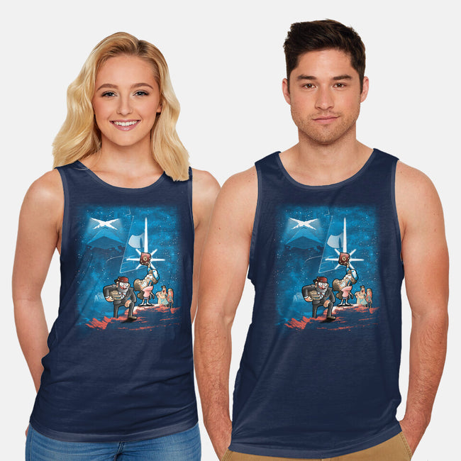 Gravity Wars-unisex basic tank-trheewood