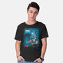 Gravity Wars-mens basic tee-trheewood