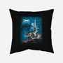 Gravity Wars-none removable cover w insert throw pillow-trheewood