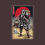 Lone Ronin And Cub-none removable cover w insert throw pillow-DrMonekers