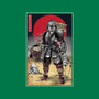 Lone Ronin And Cub-none removable cover w insert throw pillow-DrMonekers